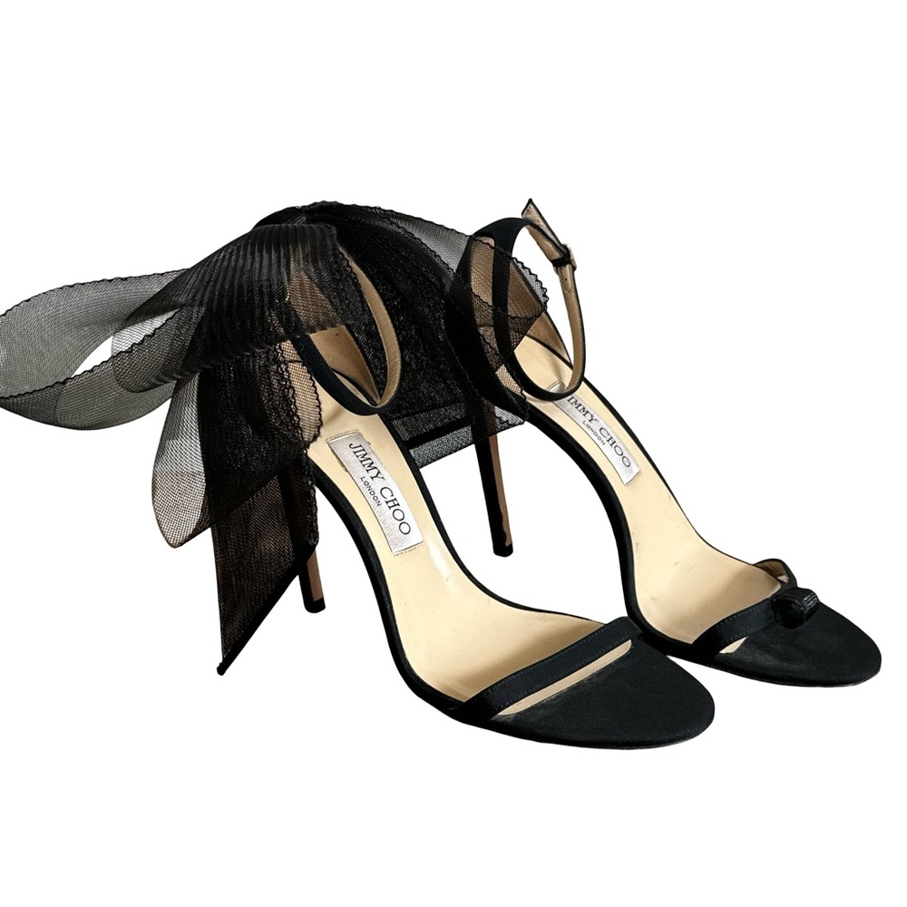 Jimmy Choo Aveline 100 Bow Heels
